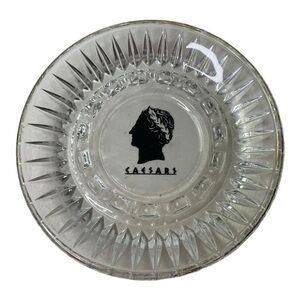 Vintage Caesars Casino Glass Ash Tray